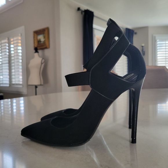 Gianmarco Lorenzi High Heel Pump Black Suede 39 - Picture 6 of 11